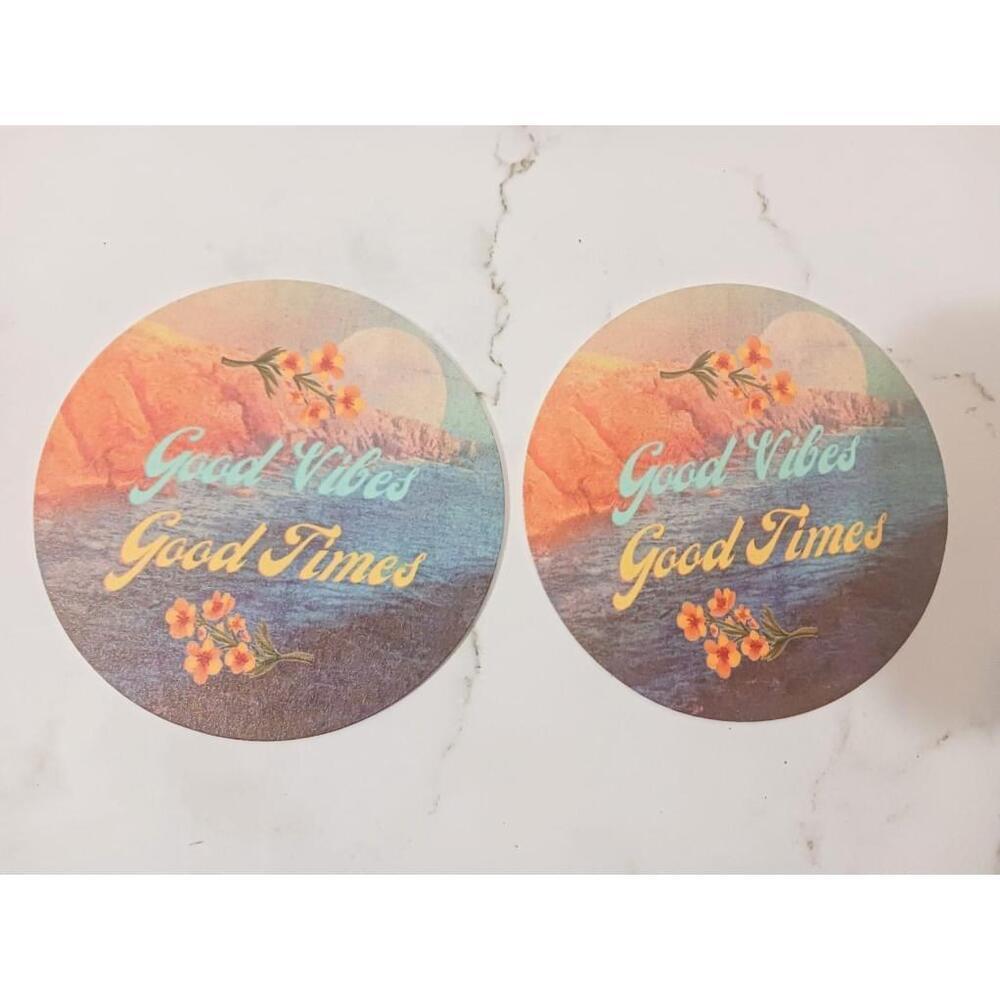 Coasters With Quotes Set Of 2